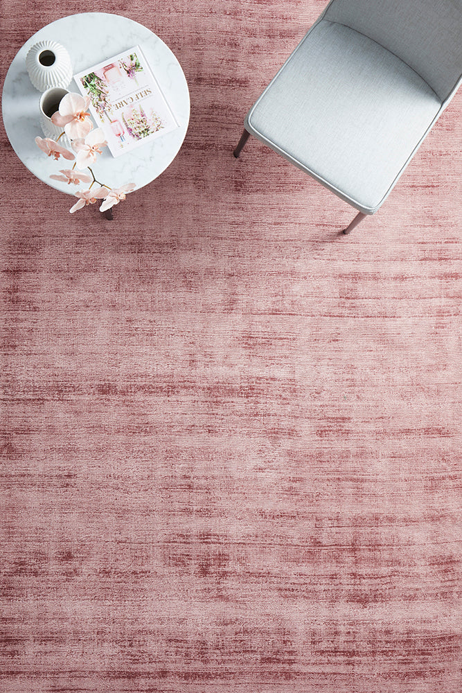 Bliss Blush Viscose Floor Rug