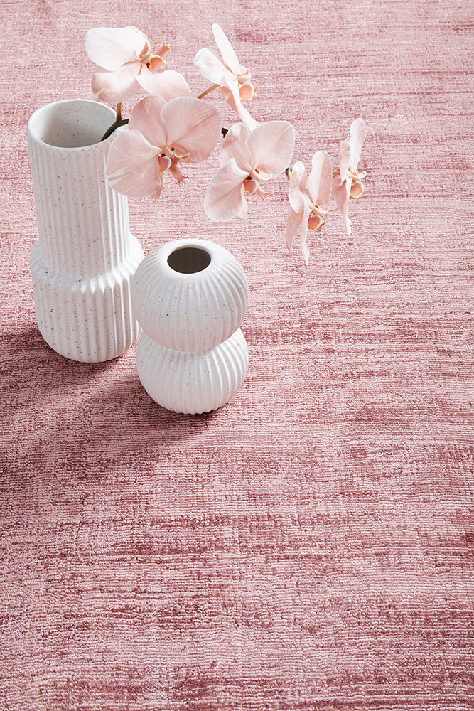 Bliss Blush Viscose Floor Rug