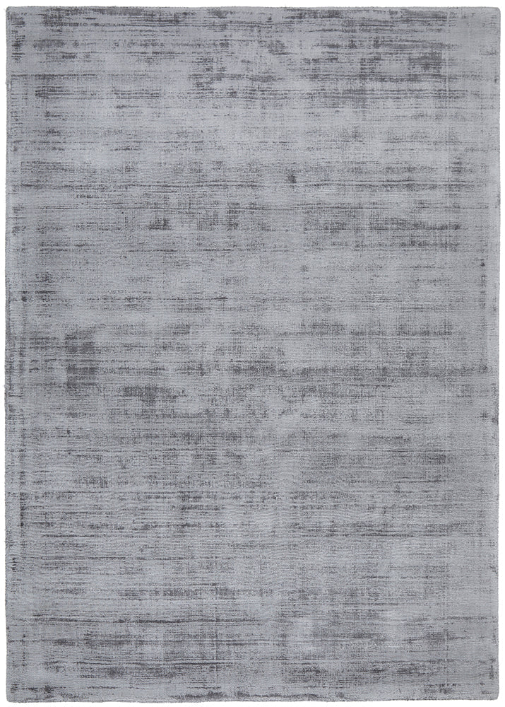 Bliss Grey Viscose Floor Rug