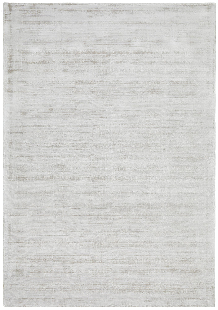 Bliss Silver Viscose Floor Rug