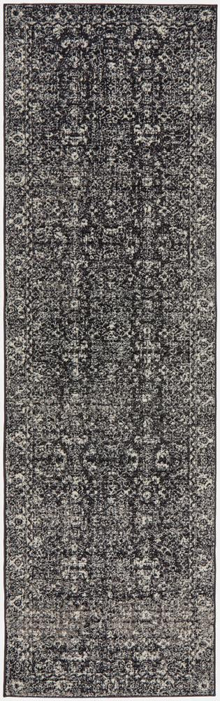 Evoke Estella Charcoal Transitional Runner Rug