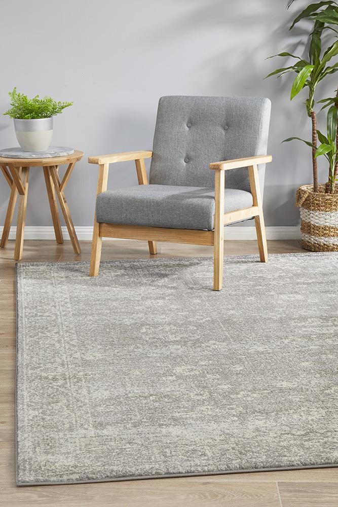 Evoke Pidgeon Grey Transitional Rug