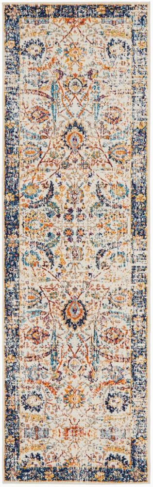 Evoke Peacock Ivory Transitional Rug