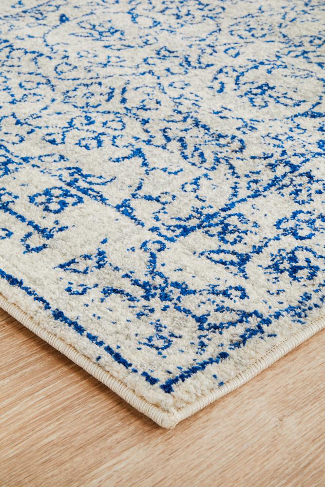 Evoke Whisper White Transitional Runner Rug