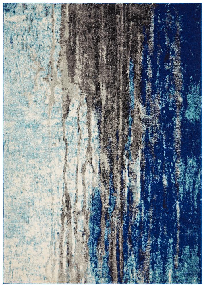 Evoke Transpose Blue Transitional Rug