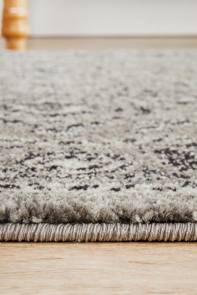 Evoke Stone Grey Transitional Runner Rug