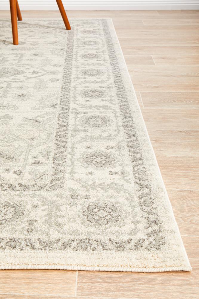 Evoke Winter White Transitional Rug