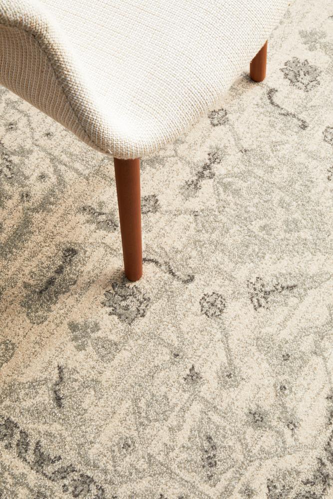 Evoke Winter White Transitional Rug